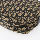 Christian Dior Trotter Canvas Shoulder Bag Navy Gold Auth 147085-16