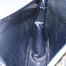 Christian Dior Trotter Canvas Shoulder Bag Navy Gold Auth 147085-19