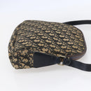 Christian Dior Trotter Canvas Shoulder Bag Navy Gold Auth 147085-4