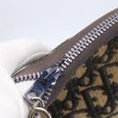 Christian Dior Trotter Canvas Shoulder Bag Navy Gold Auth 147085-7