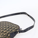 Christian Dior Trotter Canvas Shoulder Bag Navy Gold Auth 147085-14