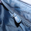 Christian Dior Trotter Canvas Shoulder Bag Navy Silver Auth 147086-20