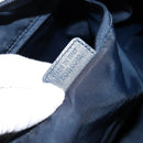 Christian Dior Trotter Canvas Shoulder Bag Navy Silver Auth 147086-22