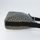Christian Dior Trotter Canvas Shoulder Bag Navy Silver Auth 147086-4