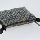 Christian Dior Trotter Canvas Shoulder Bag Navy Silver Auth 147086-6