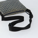 Christian Dior Trotter Canvas Shoulder Bag Navy Silver Auth 147086-7