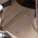 FENDI Zucca Canvas Mamma Baguette Shoulder Bag Black Brown gold Auth 147087-17