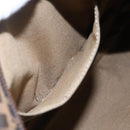 FENDI Zucca Canvas Mamma Baguette Shoulder Bag Black Brown gold Auth 147087-20