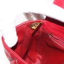 CHANEL Matelasse Chain Shoulder Bag Lamb Skin Red Gold CC Auth 147088-23