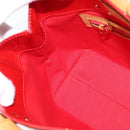 LOUIS VUITTON Monogram Vernis Reade PM Hand Bag Red Rouge M91088 LV Auth 147089-18