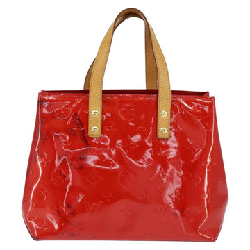 LOUIS VUITTON Monogram Vernis Reade PM Hand Bag Red Rouge M91088 LV Auth 147089 - 0
