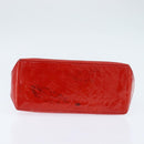 LOUIS VUITTON Monogram Vernis Reade PM Hand Bag Red Rouge M91088 LV Auth 147089-5