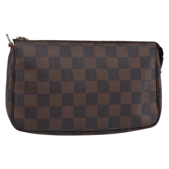 LOUIS VUITTON Damier Ebene Pochette Accessoires Pouch N41206 LV Auth 147090