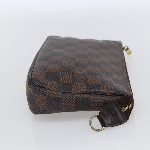 LOUIS VUITTON Damier Ebene Pochette Accessoires Pouch N41206 LV Auth 147090