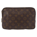 LOUIS VUITTON Monogram Trousse Toilette 23 Clutch Bag M47524 LV Auth 147094-13