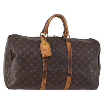 LOUIS VUITTON Monogram Keepall 50 Boston Bag M41426 LV Auth 147097