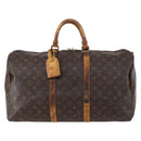 LOUIS VUITTON Monogram Keepall 50 Boston Bag M41426 LV Auth 147097-13