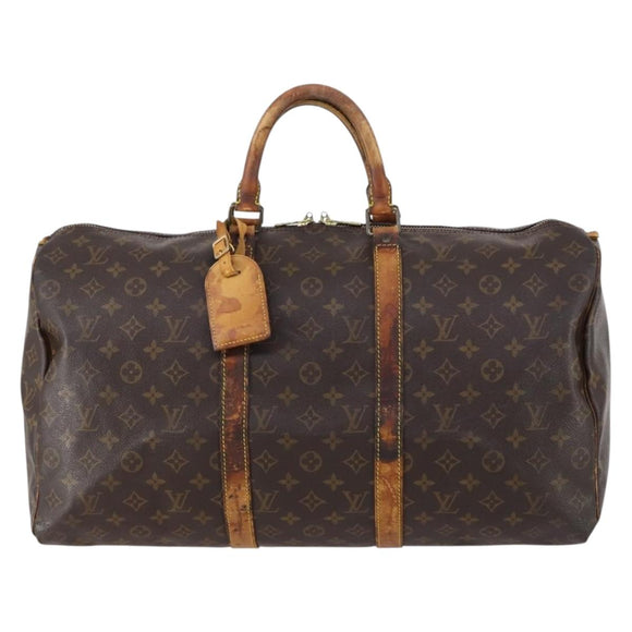 LOUIS VUITTON Monogram Keepall 50 Boston Bag M41426 LV Auth 147097