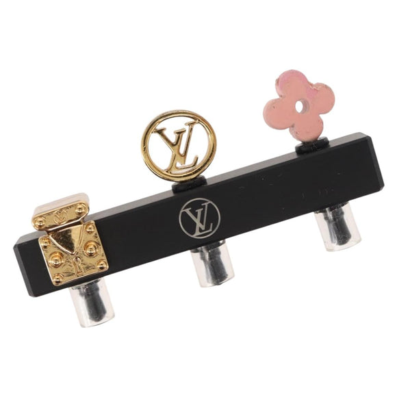 LOUIS VUITTON Phone Plug Iconic metal Gold Pink M60904 LV Auth 147098
