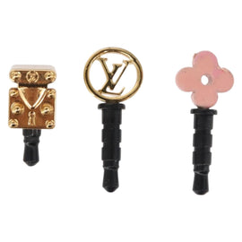 LOUIS VUITTON Phone Plug Iconic metal Gold Pink M60904 LV Auth 147098 - 0