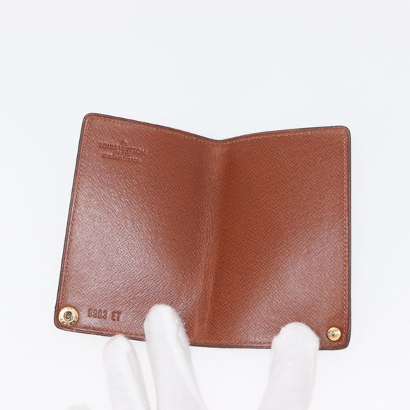 LOUIS VUITTON Monogram Porto Cartes Crdit Pression Card Case M60937 Auth 147099