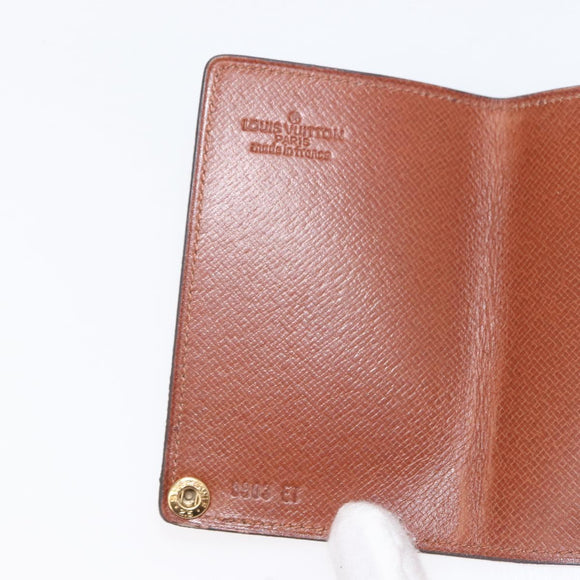 LOUIS VUITTON Monogram Porto Cartes Crdit Pression Card Case M60937 Auth 147099