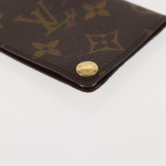 LOUIS VUITTON Monogram Porto Cartes Crdit Pression Card Case M60937 Auth 147099