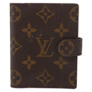 LOUIS VUITTON Monogram Agenda Mini Day Planner Cover R20007 LV Auth 147101-13