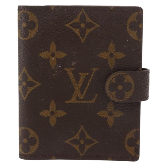 LOUIS VUITTON Monogram Agenda Mini Day Planner Cover R20007 LV Auth 147101