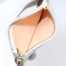 LOUIS VUITTON Multicolor Pochette Cles Coin Purse White M92655 LV Auth 147102-11