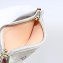 LOUIS VUITTON Multicolor Pochette Cles Coin Purse White M92655 LV Auth 147102-18