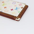 LOUIS VUITTON Multicolor Pochette Cles Coin Purse White M92655 LV Auth 147102-8