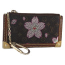 LOUIS VUITTON Monogram Cherry Blossom Pochette Cles Purse M92015 LV Auth 147103-1