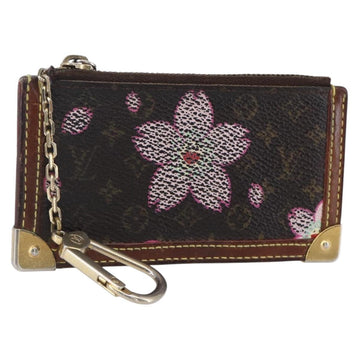 LOUIS VUITTON Monogram Cherry Blossom Pochette Cles Purse M92015 LV Auth 147103