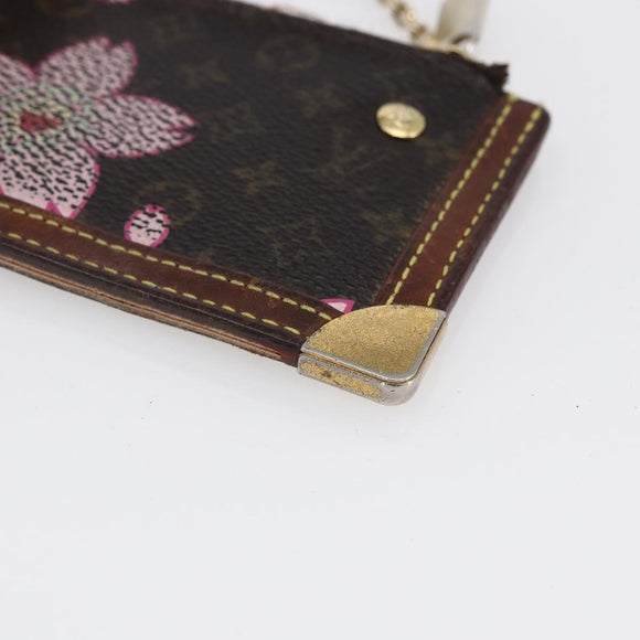 LOUIS VUITTON Monogram Cherry Blossom Pochette Cles Purse M92015 LV Auth 147103