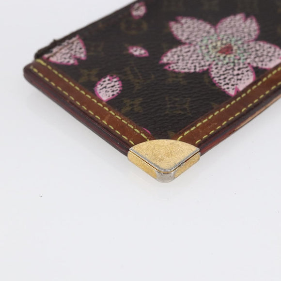 LOUIS VUITTON Monogram Cherry Blossom Pochette Cles Purse M92015 LV Auth 147103