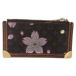 LOUIS VUITTON Monogram Cherry Blossom Pochette Cles Purse M92015 LV Auth 147103 - 0