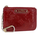 LOUIS VUITTON Vernis Pochette ClesNM Coin Purse Pomme D'amour M93559 Auth 147104-1