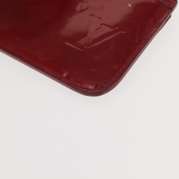 LOUIS VUITTON Vernis Pochette ClesNM Coin Purse Pomme D'amour M93559 Auth 147104