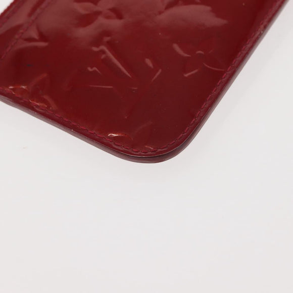 LOUIS VUITTON Vernis Pochette ClesNM Coin Purse Pomme D'amour M93559 Auth 147104