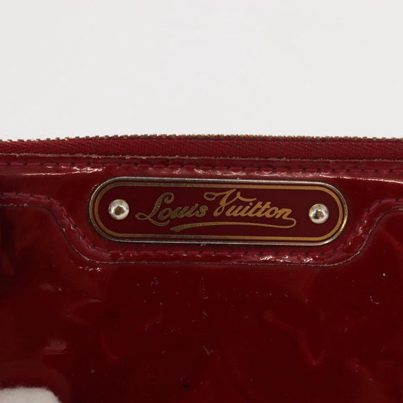 LOUIS VUITTON Vernis Pochette ClesNM Coin Purse Pomme D'amour M93559 Auth 147104