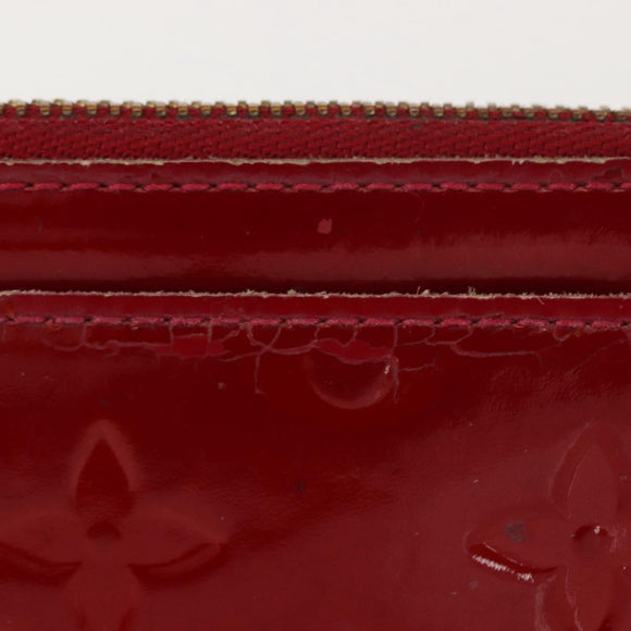 LOUIS VUITTON Vernis Pochette ClesNM Coin Purse Pomme D'amour M93559 Auth 147104