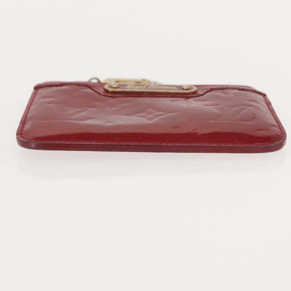 LOUIS VUITTON Vernis Pochette ClesNM Coin Purse Pomme D'amour M93559 Auth 147104