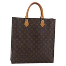 LOUIS VUITTON Monogram Sac Plat Hand Bag M51140 LV Auth 147131-1
