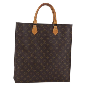 LOUIS VUITTON Monogram Sac Plat Hand Bag M51140 LV Auth 147131