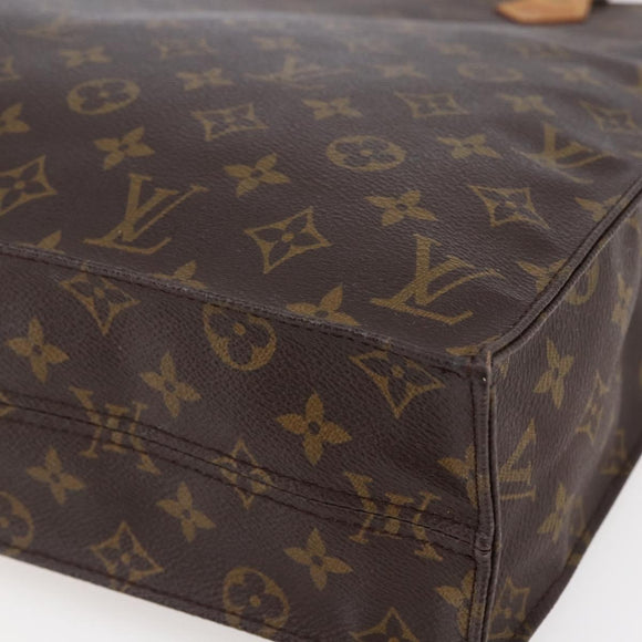 LOUIS VUITTON Monogram Sac Plat Hand Bag M51140 LV Auth 147131