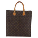 LOUIS VUITTON Monogram Sac Plat Hand Bag M51140 LV Auth 147131-13