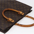 LOUIS VUITTON Monogram Sac Plat Hand Bag M51140 LV Auth 147131-6