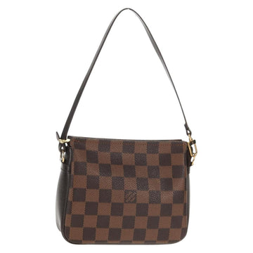 LOUIS VUITTON Damier Ebene Trousse Makeup Pouch N51982 LV Auth 147133V
