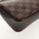 LOUIS VUITTON Damier Ebene Trousse Makeup Pouch N51982 LV Auth 147133V-15